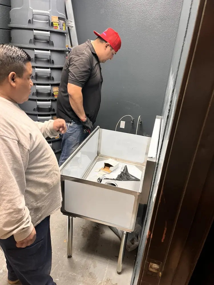 Commercial plumbing and sink installation in Sherrill