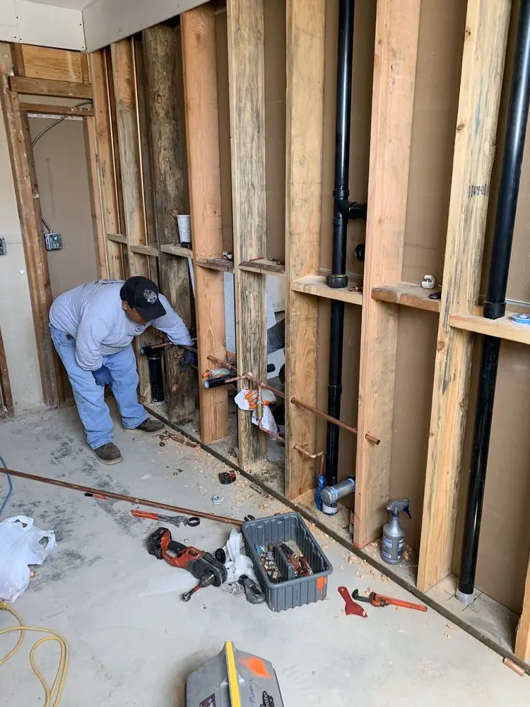 Commercial rough-in plumbing for Water Heater Replacement in Sherrill